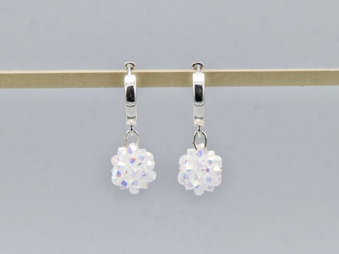 Ohrringe - Sternenkugel Crystal Creolen