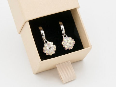 Ohrringe - Sternenkugel Crystal Creolen