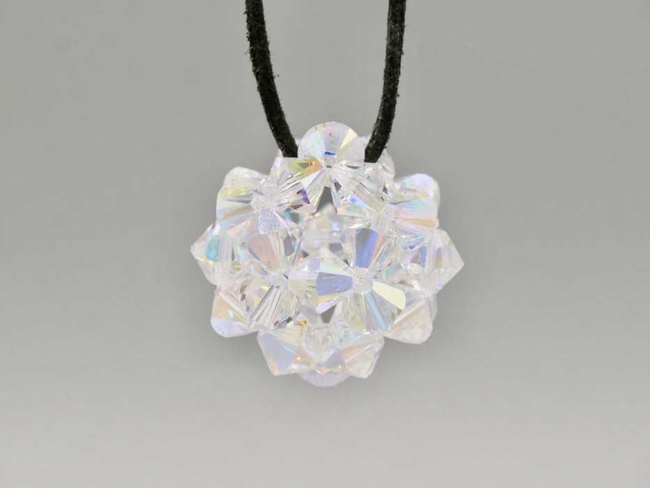 Necklace pendant star ball crystal