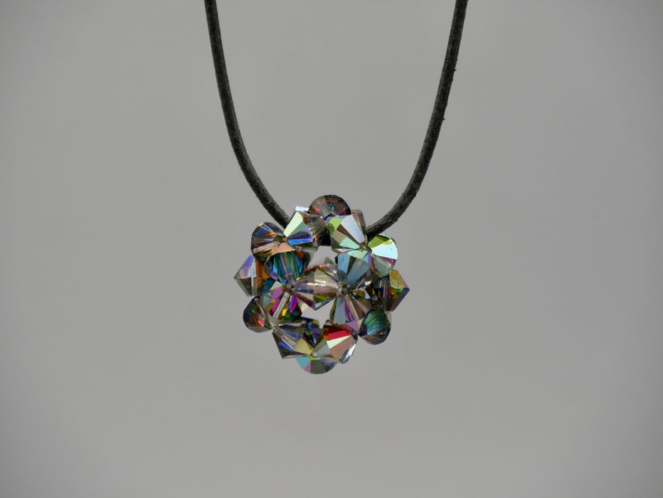 Necklace pendant star ball crystal