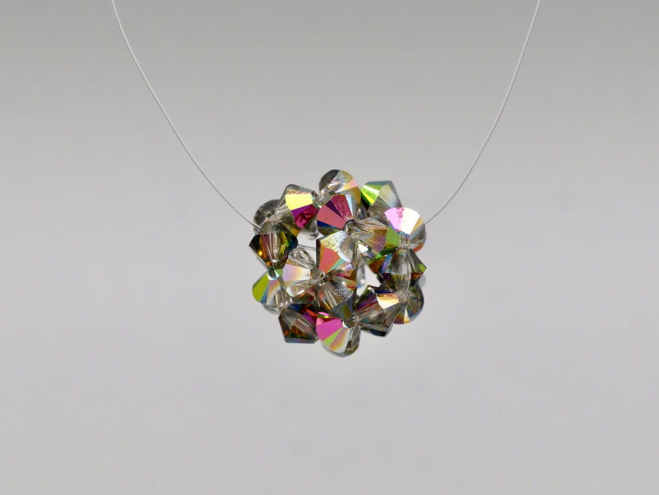 Necklace pendant star ball crystal