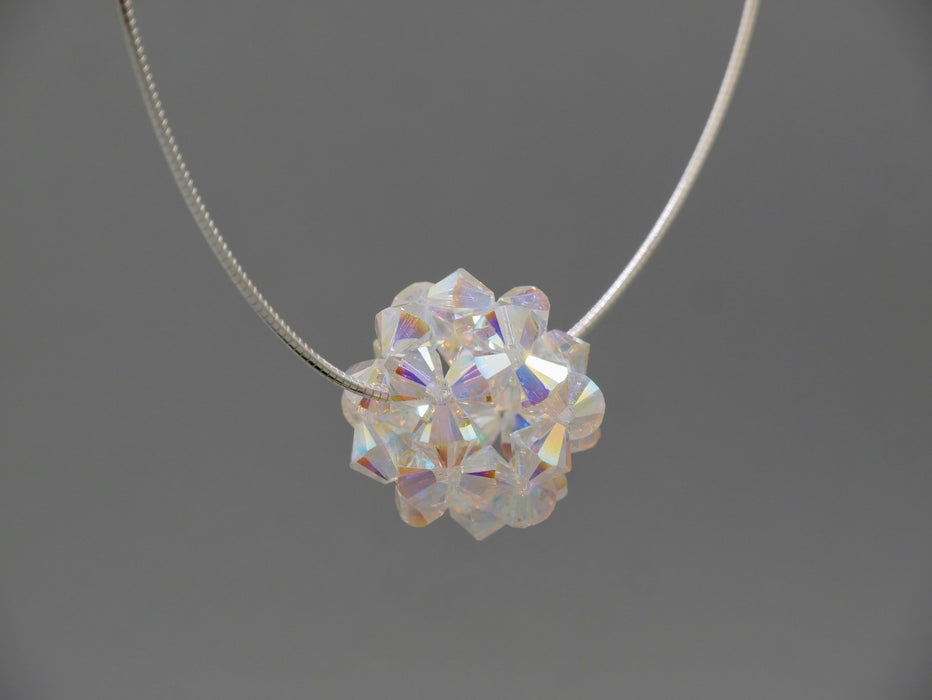 Necklace pendant star ball crystal