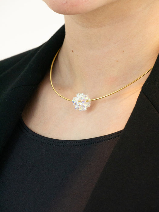 Necklace pendant star ball crystal