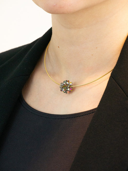 Necklace pendant star ball crystal