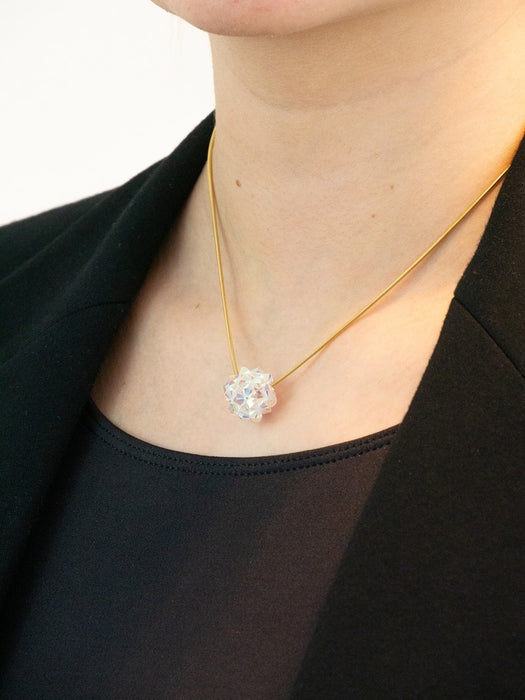 Necklace pendant star ball crystal