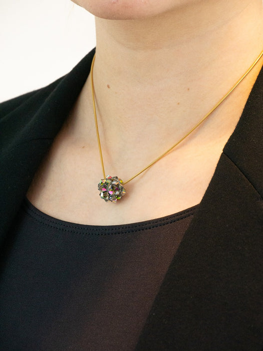 Necklace pendant star ball crystal